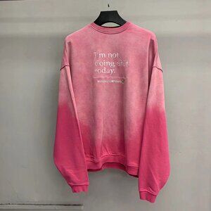 Vetements Pink Embroidered Sweatshirt